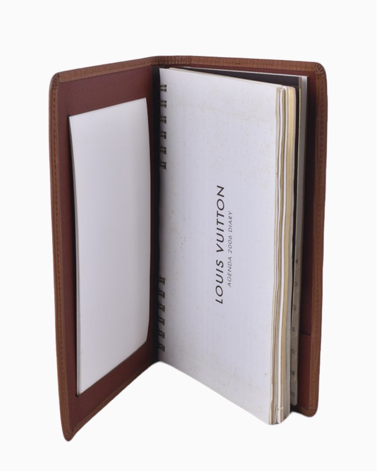 Capa de Agenda de Bolso Louis Vuitton Original Epi Caramelo Feminina